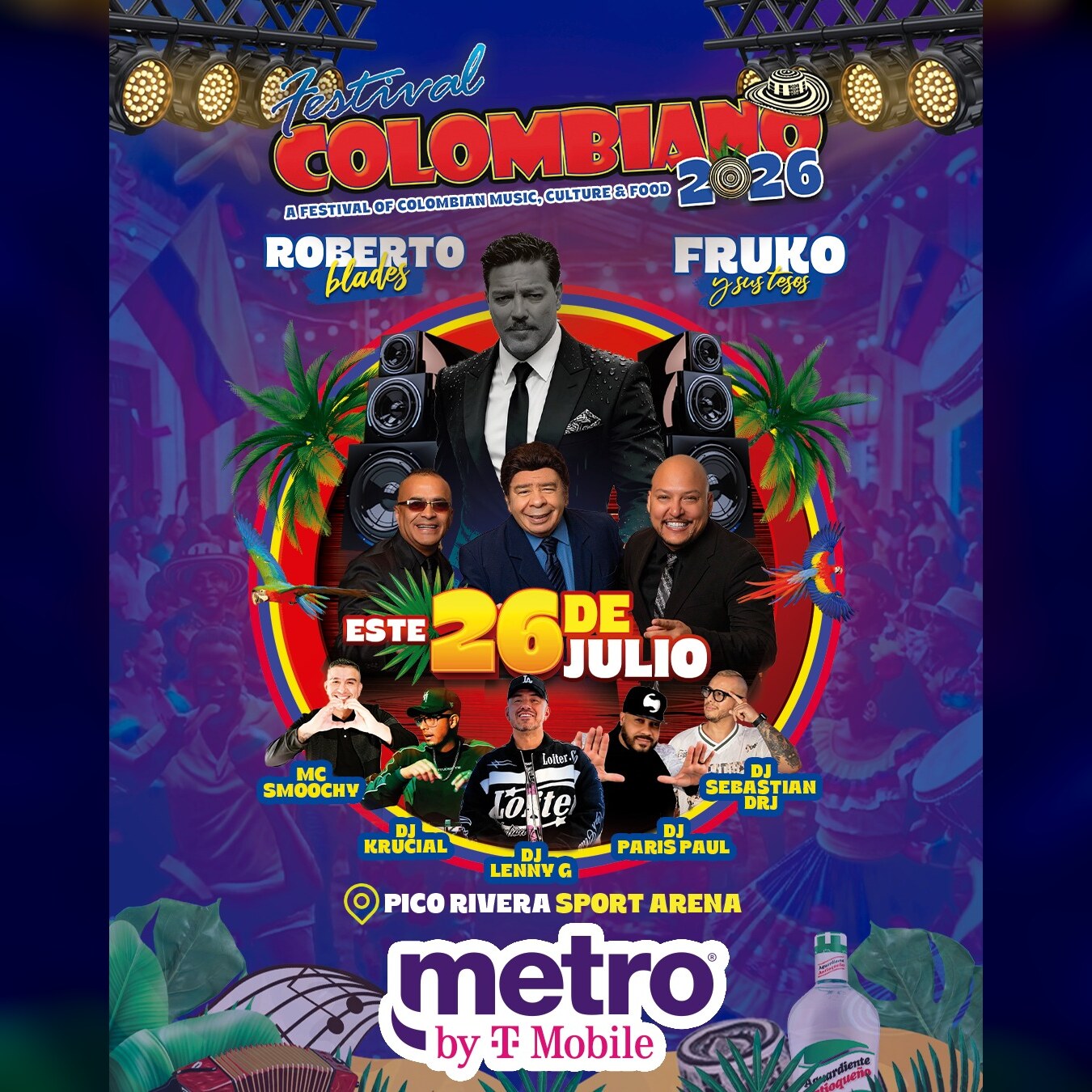 Festival Colombiano 2026 — Square Format